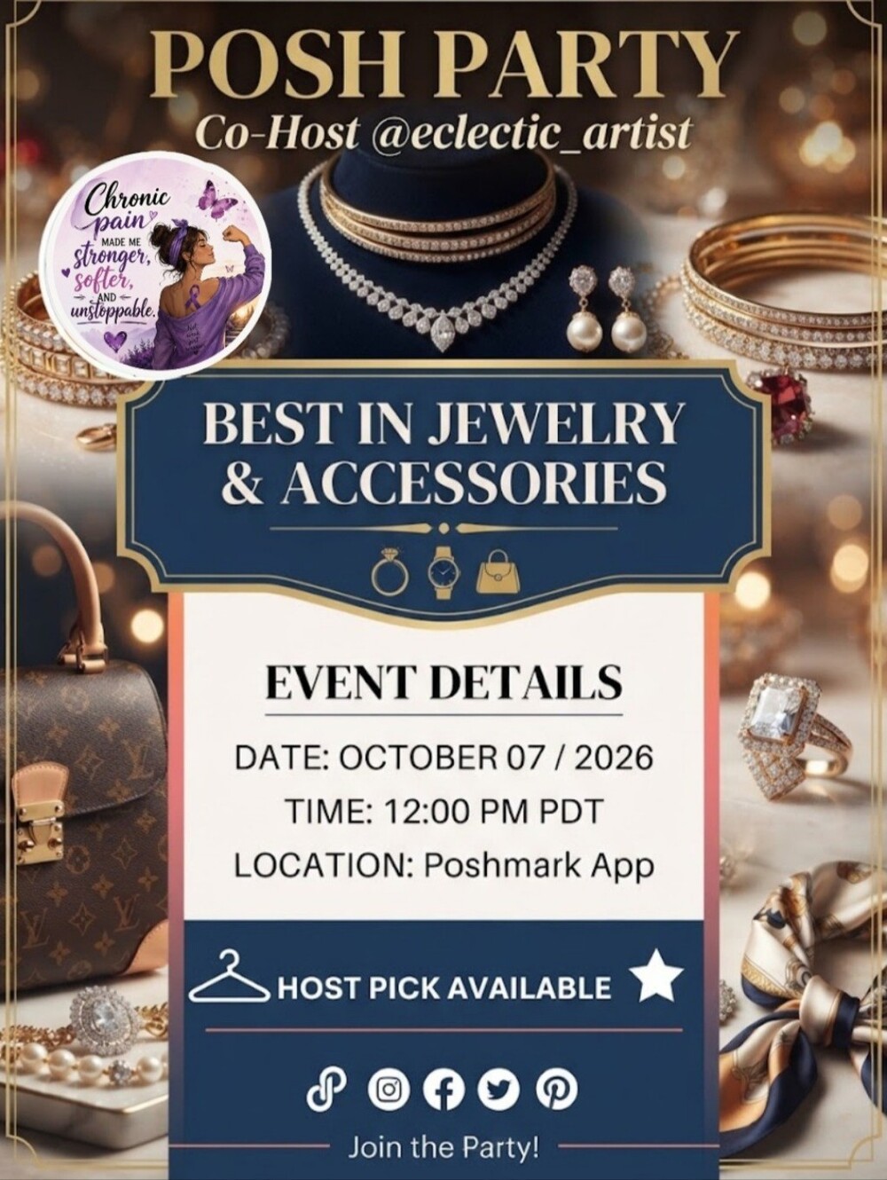 Posh Party 10/07/26 Best In Jewelry & Accessories 12:00pm PDT